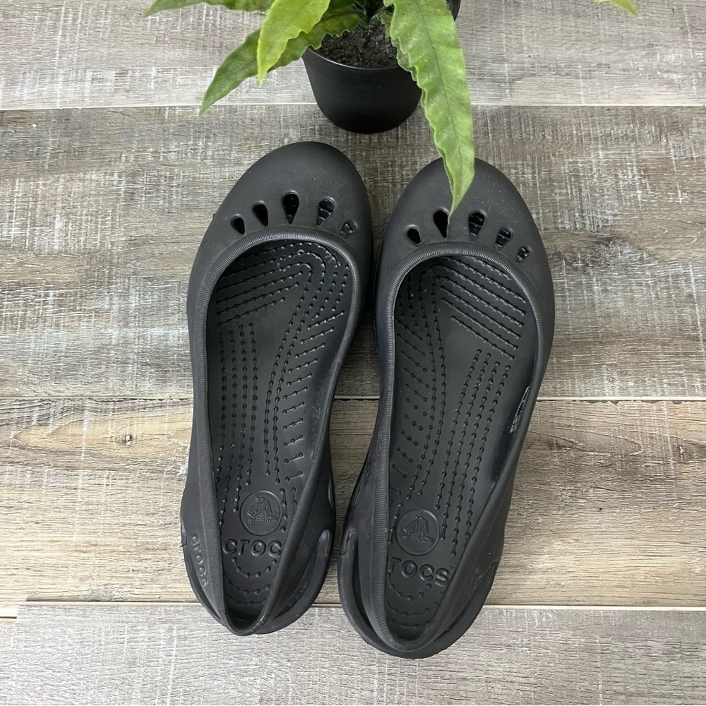 Crocs Kadee Sling Back Slide in Black Flat Size Women’s 8 - Picture 5 of 10